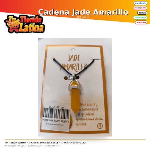 [56719] Catena di giada gialla