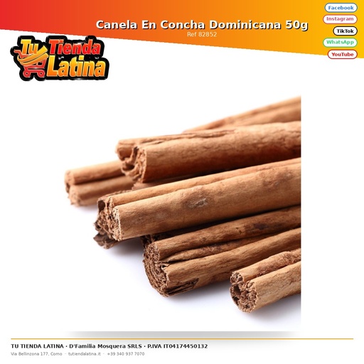 [82852] Cannella in Conchiglia Dominicana 50g