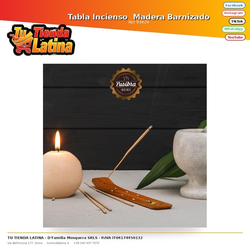 [93424] Tabla Incienso  Madera Barnizado