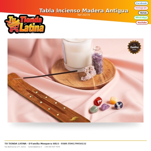 [20278] Tabla Incienso Madera Antigua