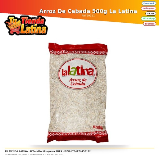 [69721] Riso Orzo 500g La Latina
