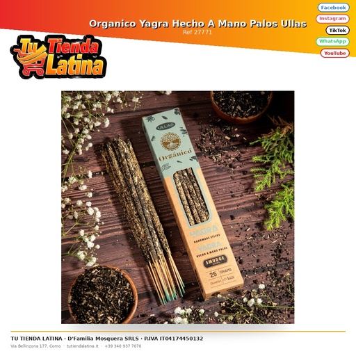 [27771] Organico Yagra Hecho A Mano Palos Ullas