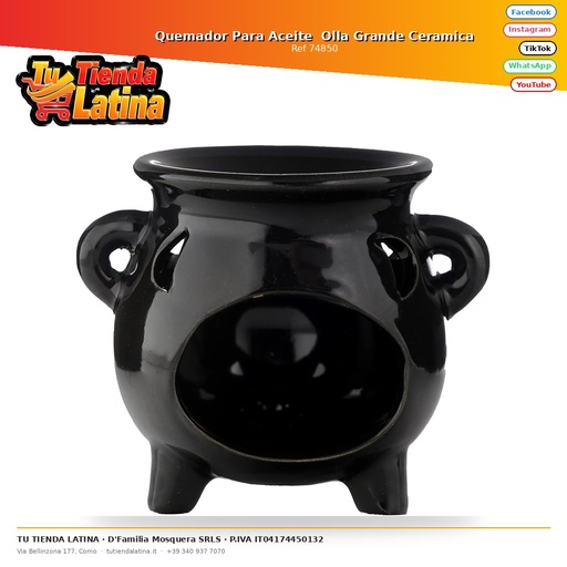 [74850] Bruciatore a nafta grande pentola in ceramica