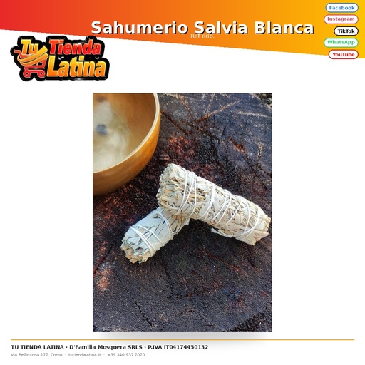 [erio.] Salvia Bianca Sahumerio