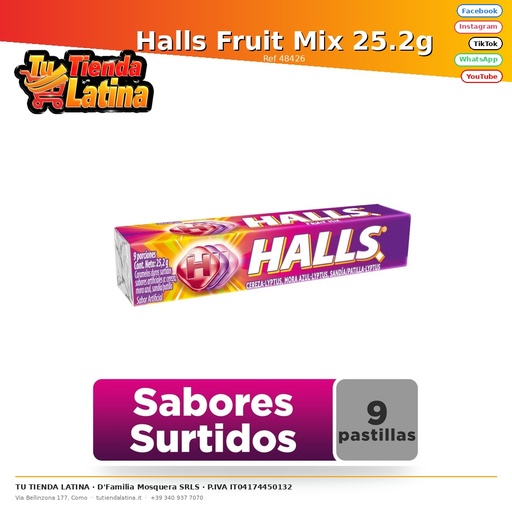 [48426] Halls Fruit Mix 25.2g