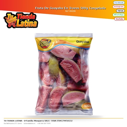 [46686] Frutto Guava Surgelato in Pezzi 500g
