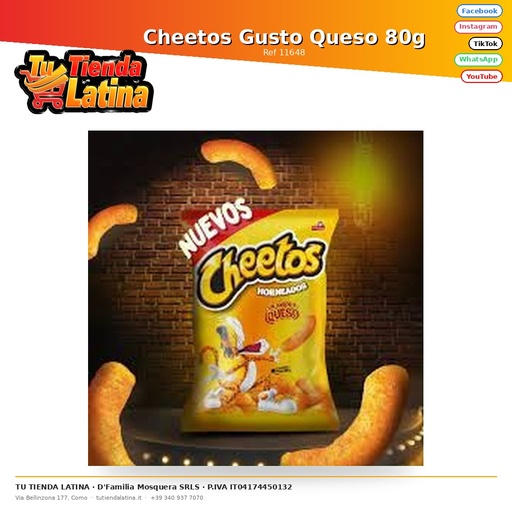 [11648] Cheetos Gusto Queso 80g