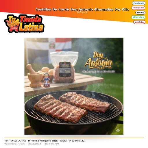 [la c1] Costillas De Cerdo Don Antonio Ahumadas Por Kilo