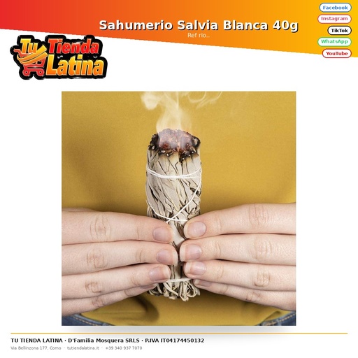 [rio..] White Sage Sahumerio 40g