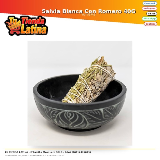 [56743] Salvia Blanca Con Romero 40G