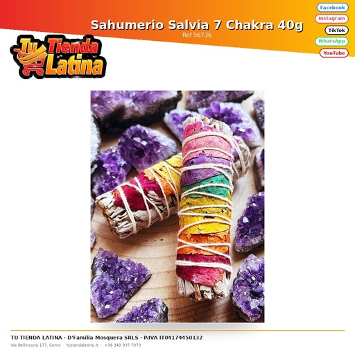 [56736] Sage Sahumerio 7 Chakra 40g