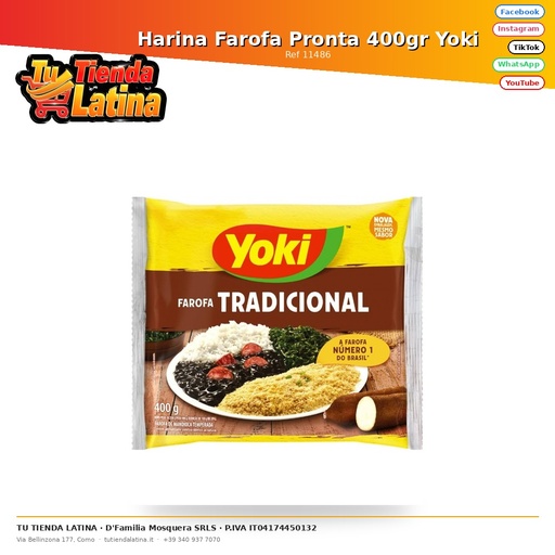 [11486] Farofa Flour Pronta 400gr Yoki