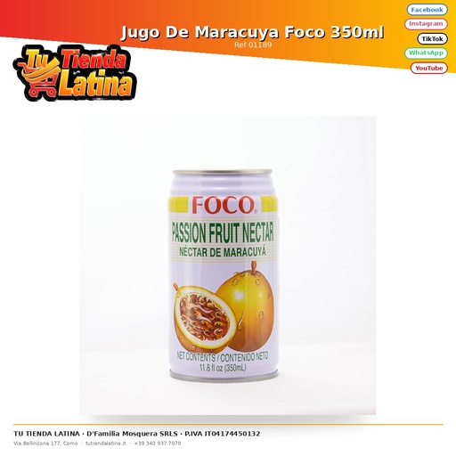 [01189] Jugo De Maracuya Foco 350ml