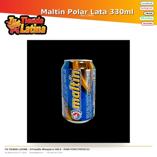 [17848] Maltino Polare Lattina 330ml