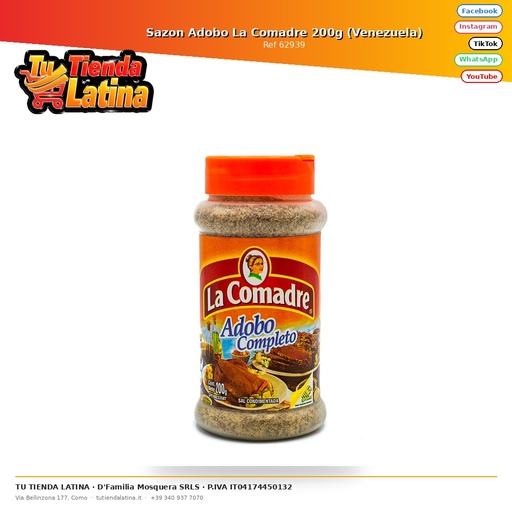 [62939] Sazon Adobo La Comadre 200g (Venezuela)