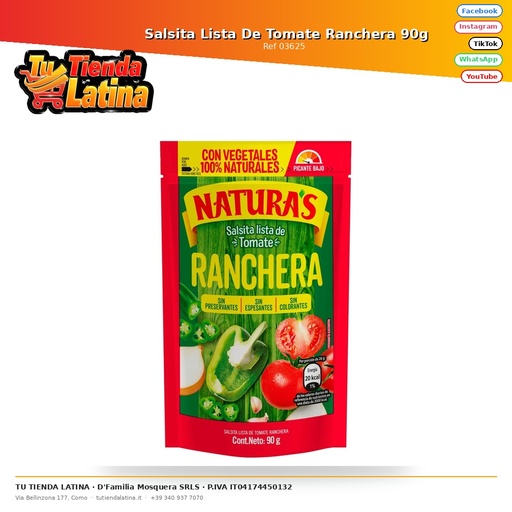 [03625] Ranchera Tomato Ready Sauce 90g