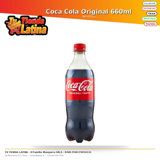 [41313] Coca Cola Originale 660ml