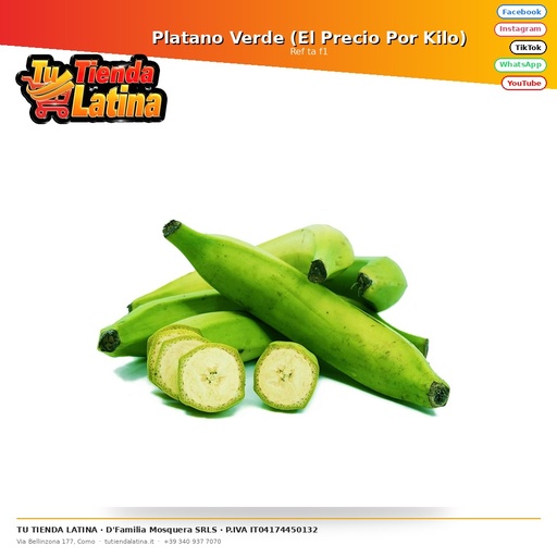 [ta f1] Platano Verde (El Precio Por Kilo)