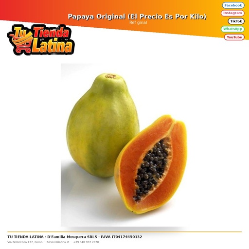 [ginal] Papaya Original (El Precio Es Por Kilo) 