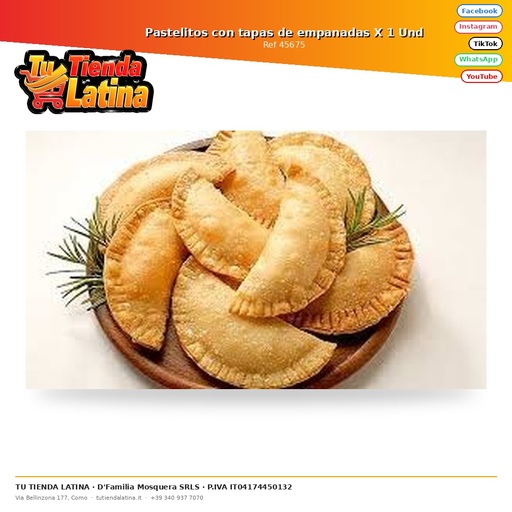 [45675] Pastelitos con tapas de empanadas X 1 Und