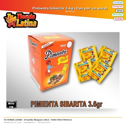 [ienta] Pimienta Sibarila 3.6g