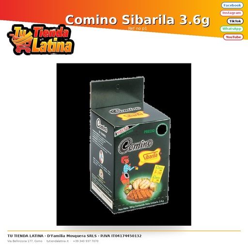 [no p1] Comino Sibarila 3.6g