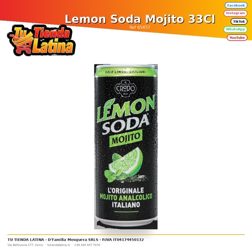 [65457] Soda al limone Mojito 33Cl