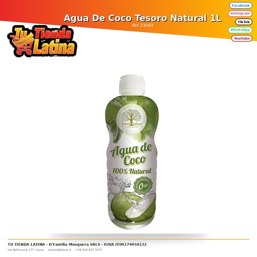 [23069] Natural Treasure Coconut Water 1L