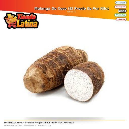 [ia f1] Malanga al cocco (il prezzo è al chilo)