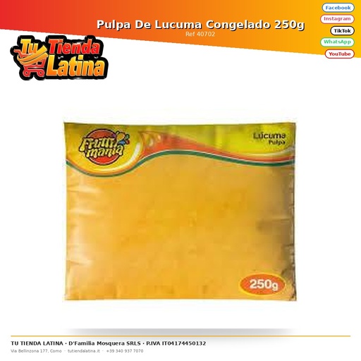 [40702] Polpa Di Lucuma Congelata 250g