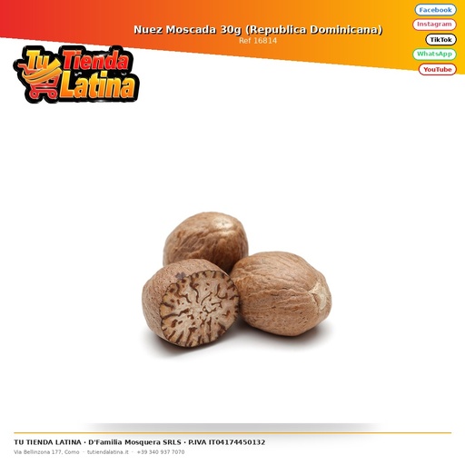 [16814] Nutmeg 30g (Dominican Republic)