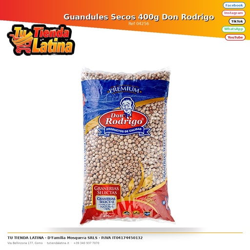 [04256] Dried Pigeon Peas 400g Don Rodrigo