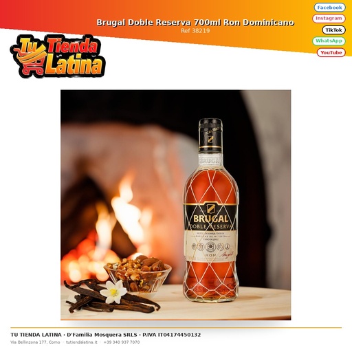 [38219] Brugal Doppia Riserva 700ml Rum Dominicano