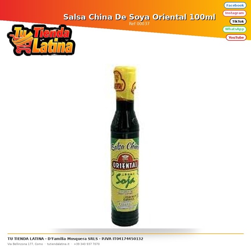 [00037] Chinese Oriental Soy Sauce 100ml