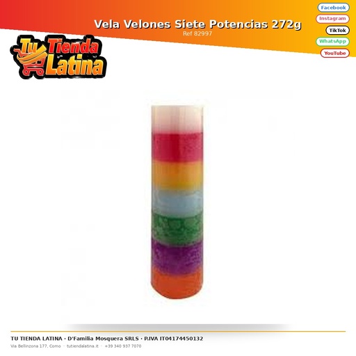 [82997] Vela Velones Siete Potencias 272g