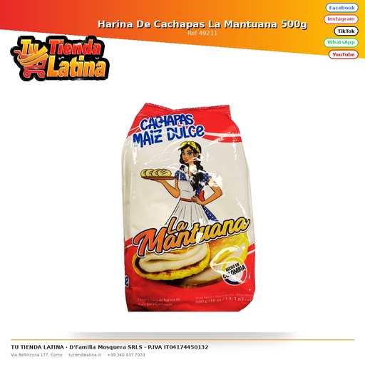 [49211] Farina per Cachapas La Mantuana 500g