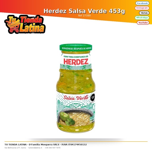 [27389] Salsa Verde Herdez 453g