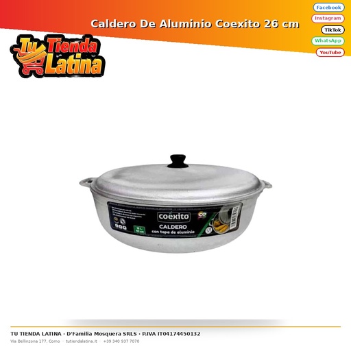 Coexito Aluminum Cauldron 26 cm
