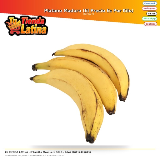 [ta f1] Ripe Plantain (Price is Per Kilo)