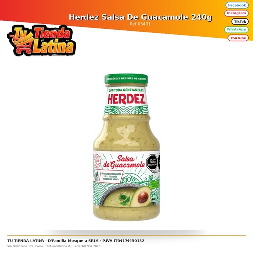 [05431] Salsa Guacamole Herdez 240g