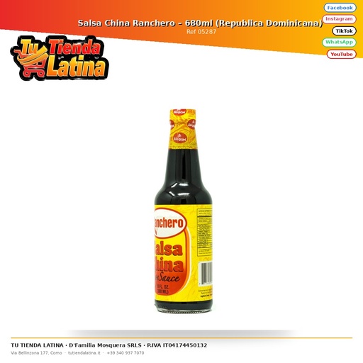 [05287] Chinese Ranchero Sauce – 680ml (Dominican Republic)