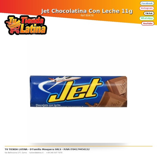[80476] Jet Chocolatina Con Leche 11g