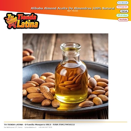 [74165] Alibaba Almond Aceite De Almendras 100% Natural