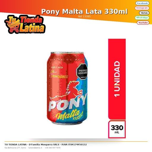 [13385] Pony Malta Latta 330ml