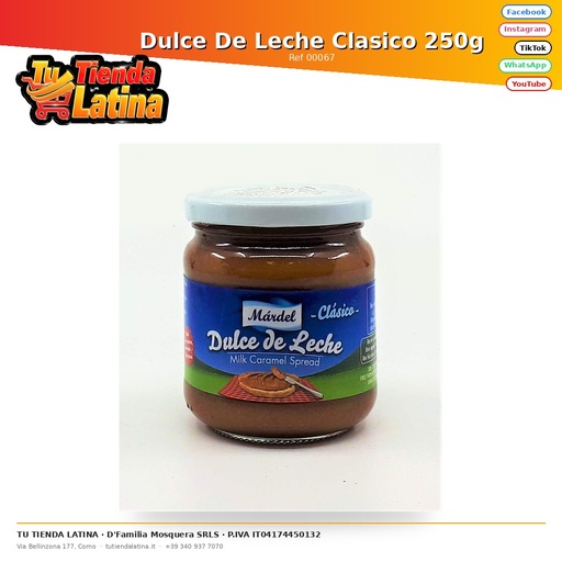 [00067] Dulce De Leche Classico 250g