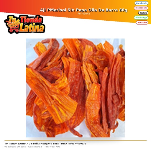 [47042] Aji PMarisol Sin Pepa Olla De Barro 80g