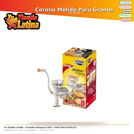 [00009] Corona Macinata Per Cereali
