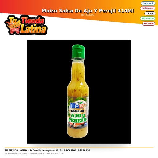 [59693] Maizo Salsa De Ajo Y Perejil 414ml