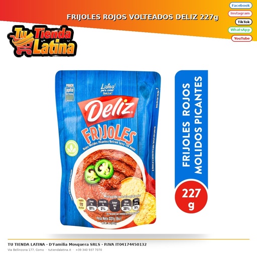 [0006] Deliz Turned Red Beans 227g