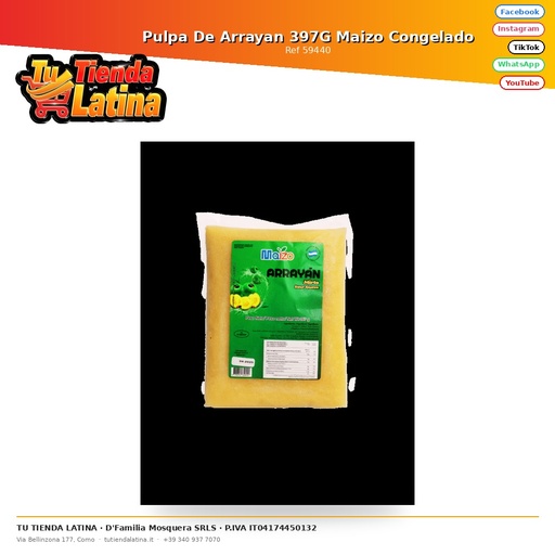 [59440] Arrayan Pulp 397G Frozen Corn